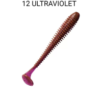 Силиконовая приманка Crazy Fish Vibro Worm 4.5"  77-115-12-6