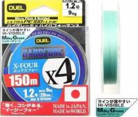 Шнур Duel PE Hardcore X4 MilkyGreen 150m PE#0.8