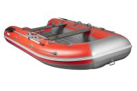 Надувная ПВХ лодка X-River Grace Wind 380 НДНД (красно - серый , серая фурнитура)
