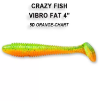 Силиконовая приманка Crazy Fish Vibro Fat 4" 15-100-5d-6