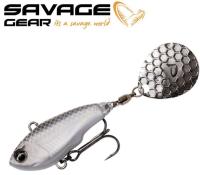Тейл-спиннер Savage Gear Fat Tail Spin 6.5cm 16gr White Silver