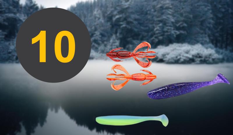 ТОП-10 силиконовых приманок для зимней рыбалки