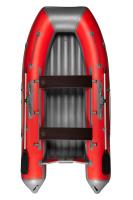 Надувная ПВХ лодка X-River Agent 390 НДНД (оранжево-серый, серая фурнитура)