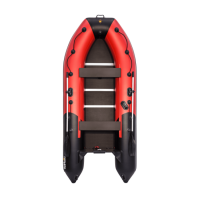Лодка ПВХ Ривьера Компакт 3600 СК "Комби" красный/черный