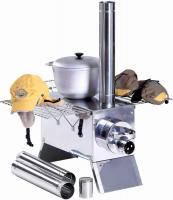 Печь “Экономка” средняя 250x250x500 (нерж.сталь 0.8 мм) в сумке с решетками