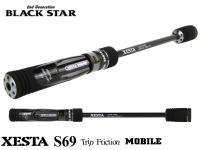 Спиннинг Xesta Black Star 2nd Generation Technical Friction S69 2.10m 0.2-10gr