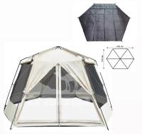 Палатка-Шатер TRAMP LITE Mosquito Sand 4.3х3.7х2.25 м (V2) + Съемный пол из терпаулинга