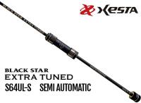 Спиннинг XESTA Black Star Extra Tuned S64UL-S Semi Automatic 1.93m 0.1-4gr