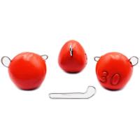 Разборный груз UF Studio Капля-эксцентрик 30gr красный (1шт)
