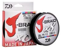 Шнур Daiwa J-BRAID 8-x (Multicolor) 300m PE#2 29lb