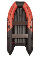 Лодка моторная килевая Лоцман М-380 НД НД Премиум (красно-чёрный)