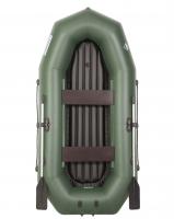 Лодка гребная под мотор Лоцман Профи 280 ВНД (зелёный)