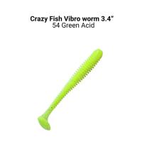Силиконовая приманка Crazy Fish Vibro Worm 3.4" 12-85-54-6
