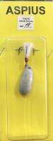 Блесна Aspius Грушка латунь 14gr (серебро) белая
