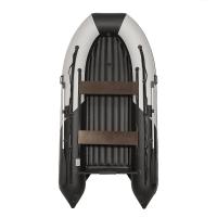 Лодка моторная килевая Лоцман М-350 НД НД Премиум (бело-чёрный)
