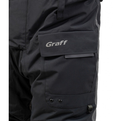 Костюм рыболовный Graff зимний -50°С (218ОВ черно-серый) размер M (182-188)