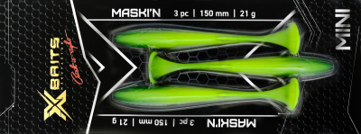 Силиконовая приманка Xbaits Maski'n Mini 150 mm MAM303 (3шт)
