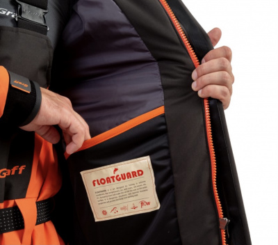 Костюм рыболовный Graff (поплавок -15°С) (215ОВ-11 черно-оранжевый) размер XXL (182-188)