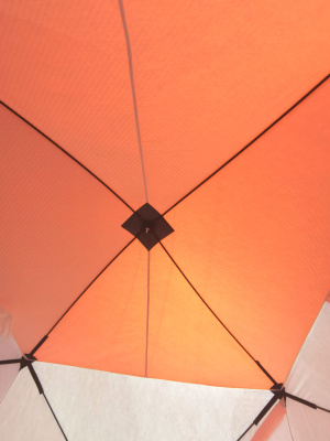 Зимняя палатка Пингвин Mr. Fisher Лонг 250 MAX Термо (3-сл) 250*225 (бело-оранжевый)