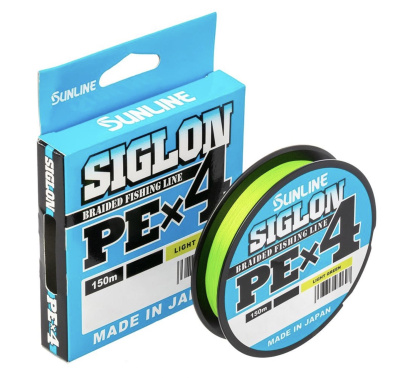 Шнур Sunline Siglon PE X4 Light Green 150m #0.3 5lb/2.1kg