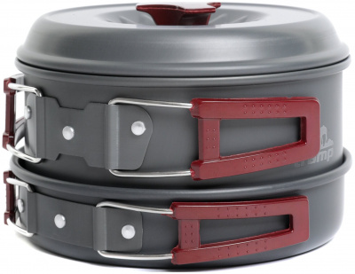 Набор посуды туристической Tramp на 2-3 персоны из анодированного алюминия TRC-024