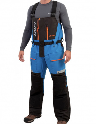 Костюм рыболовный Graff (поплавок -15°С) (215ОВ-3 черно-голубой) размер M (176-182)