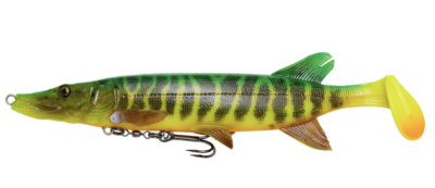 Силиконовая приманка Savage Gear 4D Pike Shad 20cm 65gr Slow Sinking 03-Fire Tiger