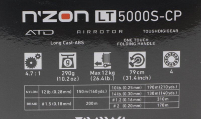 Катушка Daiwa N`zon 20 LT 5000S-CP