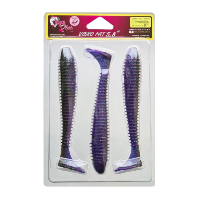 Силиконовая приманка Crazy Fish Vibro Fat 5.8" 74-145-50d-6
