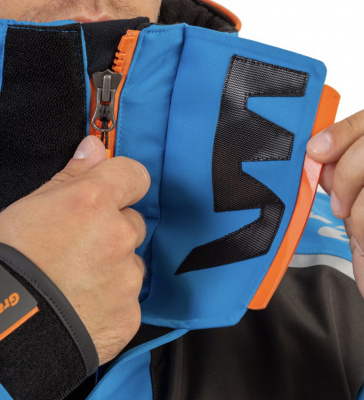 Костюм рыболовный Graff (поплавок -15°С) (215ОВ-3 черно-голубой) размер M (176-182)