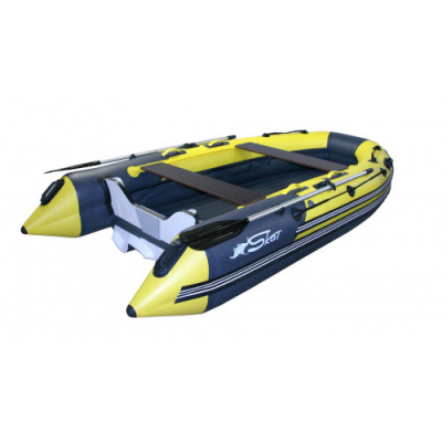 Надувная лодка ПВХ Риф Скат Тритон 350 НД (пластиковый транец, НДНД)