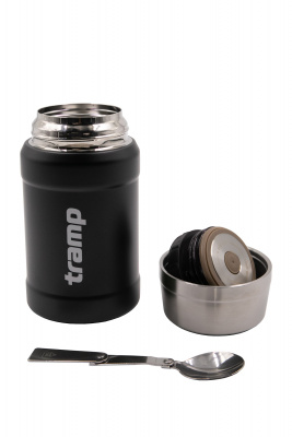 Термос Tramp пищевой в чехле 0.8 л чёрный
