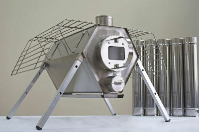 Печь Берег для палатки  "Сопутник" New (труба - 80мм)