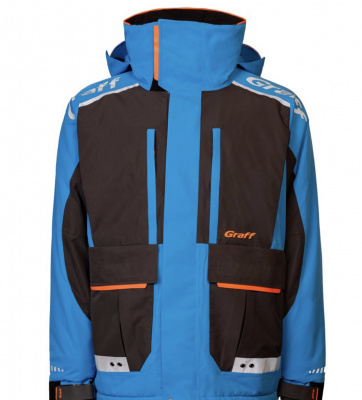 Костюм рыболовный Graff (поплавок -15°С) (215ОВ-3 черно-голубой) размер L (176-182)