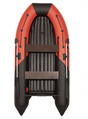Лодка моторная килевая Лоцман М-350 НД НД Премиум (красно-чёрный)
