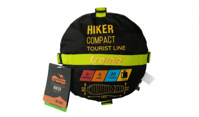 Спальный мешок кокон Tramp Hiker Compact (левый) 185*80*55 см (-20°C)