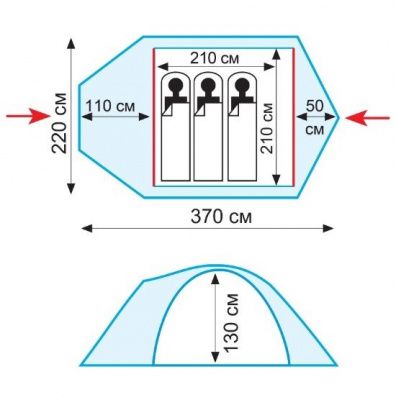 Палатка Универсальная Tramp Lair 3 (V2)