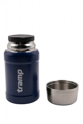 Термос Tramp пищевой в чехле 0.8 л синий