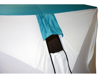 Всесезонная палатка Призма Шелтерс (2-сл) 185*185 (бело-зеленый)