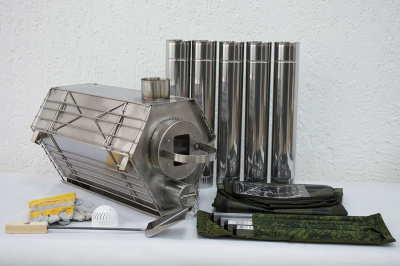 Печь Берег для палатки  "Сопутник" New (труба - 80мм)