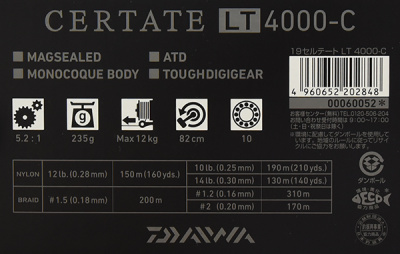 Катушка Daiwa 19 Certate LT 4000-C