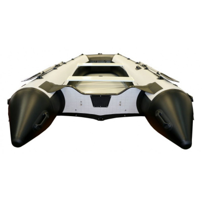 Лодка Polar Bird 380E New Eagle Стеклокомпозит (черно-белый) модель 2025 г