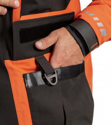 Костюм рыболовный Graff (поплавок -15°С) (215ОВ-11 черно-оранжевый) размер M (182-188)