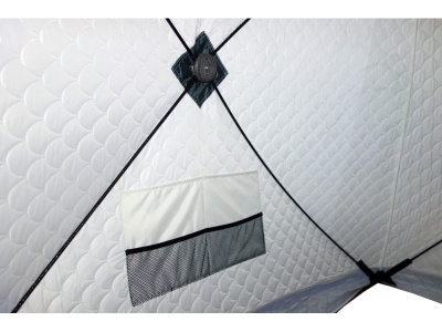 Зимняя палатка Призма Термолайт 185*185 Композит (3-сл) (бело-оранжевый)