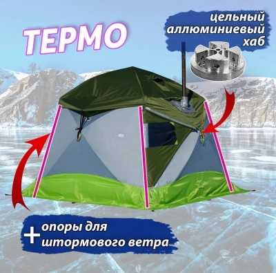 Зимняя палатка Лотос КубоЗонт 4 Компакт Термо (260х260/215 см)