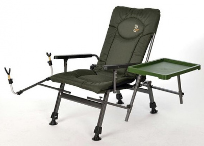 Кресло карповое складное Elektrostatyk с подлокотниками и столиком F5R ST/P
