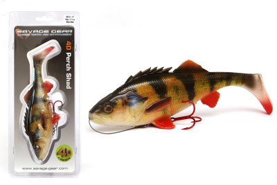 Приманка Savage Gear 4D Perch Shad Slow Sink 20cm 100gr 01-Perch