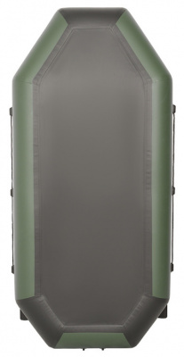 Лодка гребная под мотор Sharks S270 Люкс зелено/чёрный (пол-книжка)