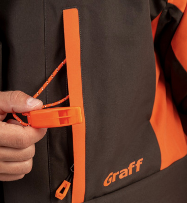 Костюм рыболовный Graff (поплавок -15°С) (215ОВ-11 черно-оранжевый) размер XXL (182-188)