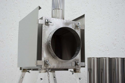 Печь Берег для палатки  "Экономка" Мини (без экранов - труба 65мм)